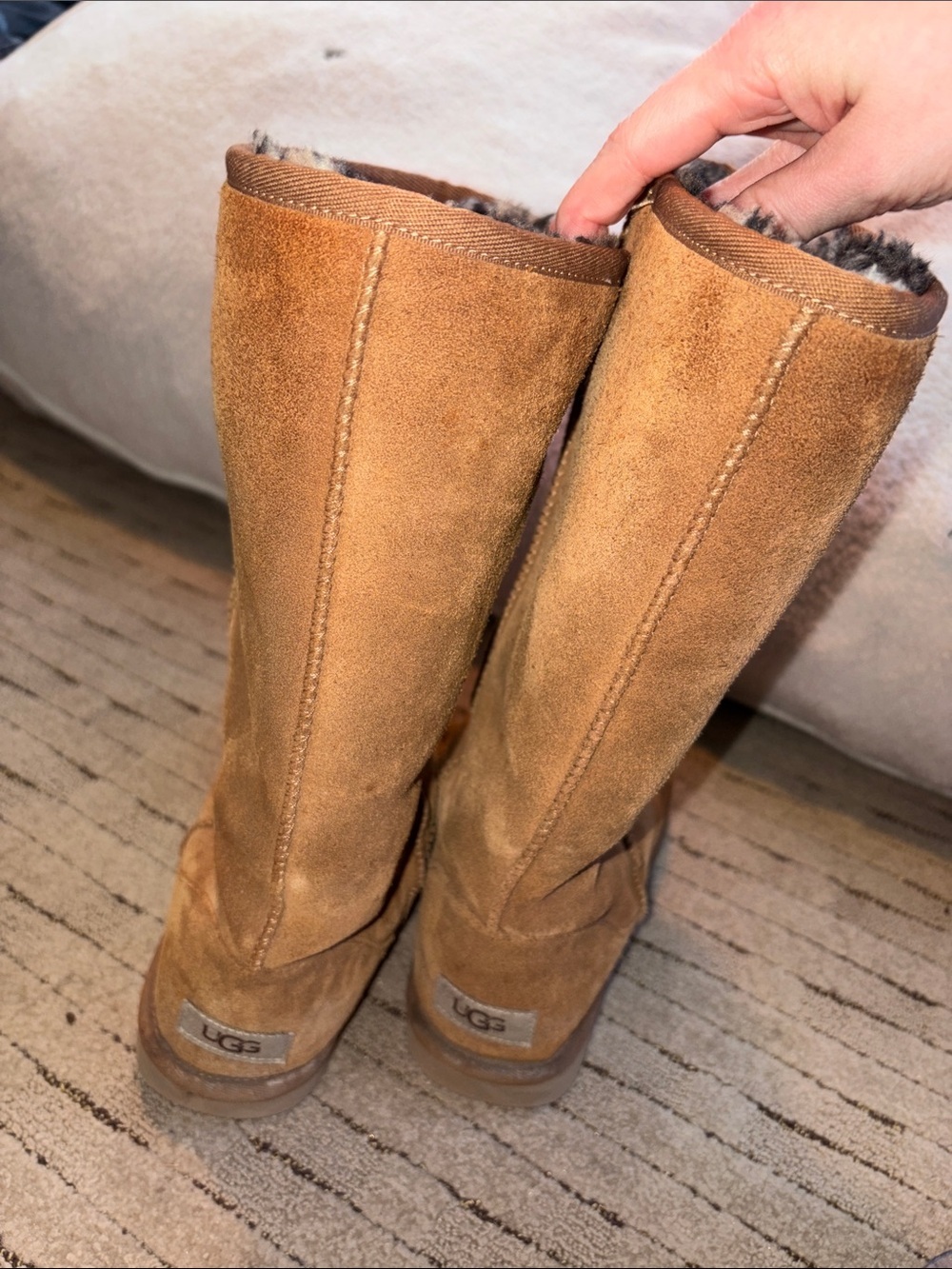 Ugg Classic Suede Tall Boots in Chestnut - Picture 8 of 8